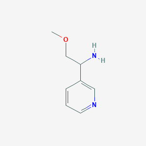 molecular formula C8H12N2O B15506898 2-Methoxy-1-pyridin-3-ylethanamine 