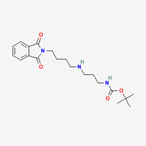 molecular formula C20H29N3O4 B15506941 Carbamic acid, [3-[[4-(1,3-dihydro-1,3-dioxo-2H-isoindol-2-yl)butyl]amino]propyl]-, 1,1-dimethylethyl ester 