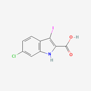 6-chloro-3-iodo-1H-indole-2-carboxylic acid