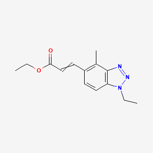 Ethyl 3-(1-ethyl-4-methylbenzotriazol-5-yl)prop-2-enoate