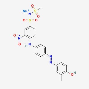 4-4-(4-hydroxy-m-tolyl)azophenylamino-N-(methylsulphonyl)-3-nitrobenzenesulphonamidate (sodium salt)