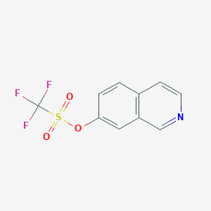 molecular formula C10H6F3NO3S B155071 异喹啉-7-基三氟甲磺酸酯 CAS No. 135361-30-7