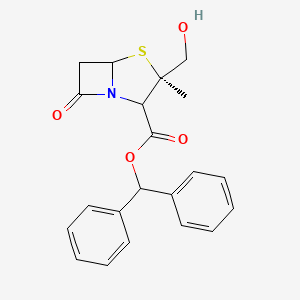 molecular formula C21H21NO4S B15507121 benzhydryl (2S,3R,5R)-3-(hydroxymethyl)-3-methyl-7-oxo-4-thia-1-azabicyclo[3.2.0]heptane-2-carboxylate 