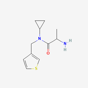 2-amino-N-cyclopropyl-N-(thiophen-3-ylmethyl)propanamide