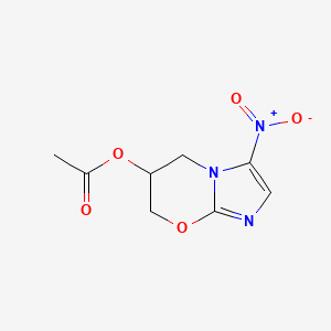 (3-nitro-6,7-dihydro-5H-imidazo[2,1-b][1,3]oxazin-6-yl) acetate