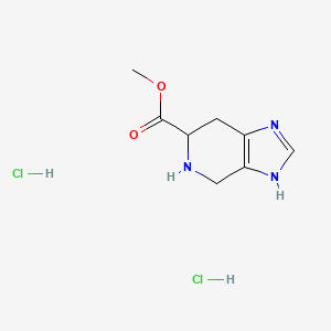 molecular formula C8H13Cl2N3O2 B15507224 methyl 4,5,6,7-tetrahydro-3H-imidazo[4,5-c]pyridine-6-carboxylate;dihydrochloride 