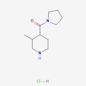 (3-Methylpiperidin-4-yl)(pyrrolidin-1-yl)methanone hydrochloride