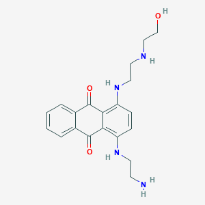 molecular formula C20H24N4O3 B15507332 9,10-Anthracenedione, 1-[(2-aminoethyl)amino]-4-[[2-[(2-hydroxyethyl)amino]ethyl]amino]- 