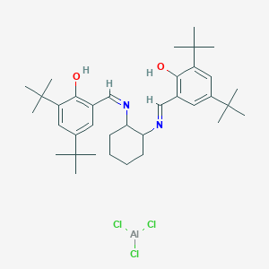 molecular formula C36H54AlCl3N2O2 B15507366 (1S,2S)-(+)-[1,2-Cyclohexanediamino-N,N\'-bis(3,5-di-t-butylsalicylidene)]aluminum(III) chloride 