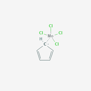 molecular formula C5H5Cl4Mo- B15507378 cyclopenta-1,3-diene;tetrachloromolybdenum 