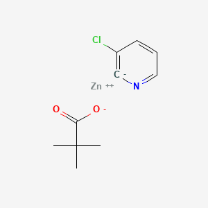 molecular formula C10H12ClNO2Zn B15507428 zinc;3-chloro-2H-pyridin-2-ide;2,2-dimethylpropanoate 