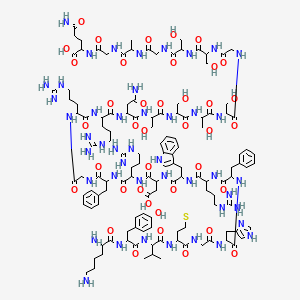 molecular formula C128H193N45O39S B15507465 Kyvmghfrwd rfgrrnssss gssgagq 