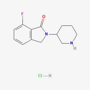 7-fluoro-2-piperidin-3-yl-3H-isoindol-1-one;hydrochloride