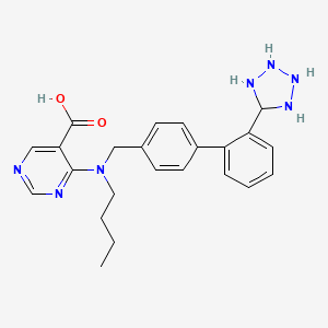 4-[butyl-[[4-[2-(tetrazolidin-5-yl)phenyl]phenyl]methyl]amino]pyrimidine-5-carboxylic acid