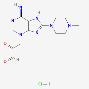 3-(6-Amino-8-(4-methylpiperazin-1-yl)-3H-purin-3-yl)-2-oxopropanal hydrochloride