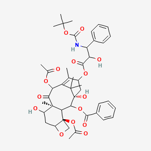 molecular formula C45H55NO15 B15507616 [(1S,4S,10S)-4,12-diacetyloxy-1,9-dihydroxy-15-[2-hydroxy-3-[(2-methylpropan-2-yl)oxycarbonylamino]-3-phenylpropanoyl]oxy-10,14,17,17-tetramethyl-11-oxo-6-oxatetracyclo[11.3.1.03,10.04,7]heptadec-13-en-2-yl] benzoate 