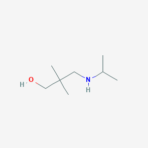 molecular formula C8H19NO B15507651 1-Propanol, 2,2-dimethyl-3-[(1-methylethyl)amino]- 