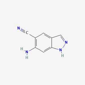 1H-Indazole-5-carbonitrile, 6-amino-