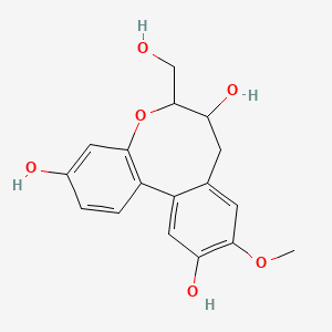 6H-Dibenz[b,d]oxocin-3,7,11-triol, 7,8-dihydro-6-(hydroxymethyl)-10-methoxy-