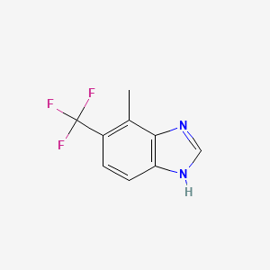 molecular formula C9H7F3N2 B15507682 4-Methyl-5-(trifluoromethyl)-1H-benzo[d]imidazole 