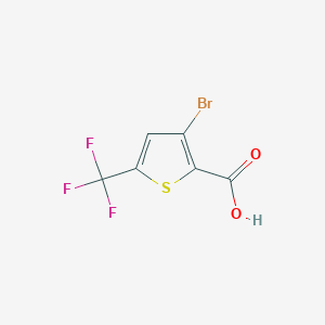 3-Bromo-5-(trifluoromethyl)thiophene-2-carboxylic acid