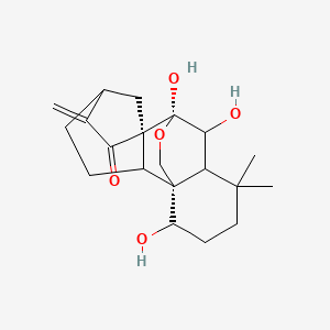 molecular formula C20H28O5 B15507750 Kaur-16-en-15-one, 7alpha,20-epoxy-1alpha,6beta,7-trihydroxy- 