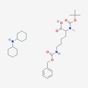 N-cyclohexylcyclohexanamine;2-[methyl-[(2-methylpropan-2-yl)oxycarbonyl]amino]-6-(phenylmethoxycarbonylamino)hexanoic acid