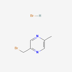 molecular formula C6H8Br2N2 B15507789 2-(Bromomethyl)-5-methyl-pyrazine hydrobromide 