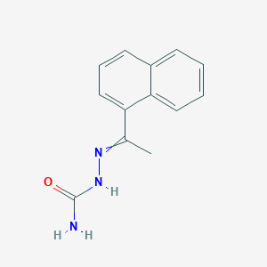 molecular formula C13H13N3O B15507877 (1-Naphthalen-1-ylethylideneamino)urea 