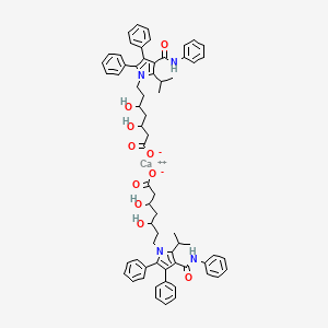 1H-Pyrrole-1-heptanoicacid, b,d-dihydroxy-2-(1-methylethyl)-4,5-diphenyl-3-[(phenylamino)carbonyl]-,(bR,dR)-