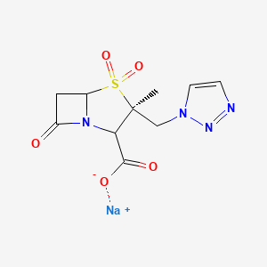 Sodium (2S,3S,5R)-3-((1H-1,2,3-triazol-1-yl)methyl)-3-methyl-7-oxo-4-thia-1-azabicyclo[3.2.0]heptane-2-carboxylate 4,4-dioxide