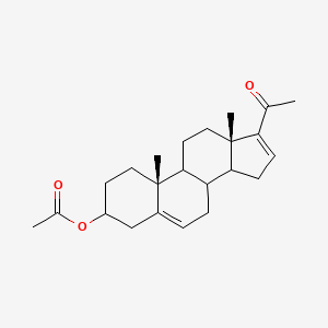 molecular formula C23H32O3 B15507995 [(10R,13S)-17-acetyl-10,13-dimethyl-2,3,4,7,8,9,11,12,14,15-decahydro-1H-cyclopenta[a]phenanthren-3-yl] acetate 