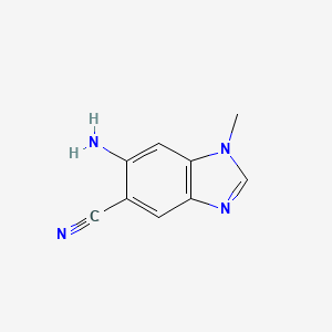 1H-Benzimidazole-5-carbonitrile, 6-amino-1-methyl-