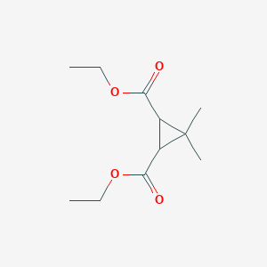 molecular formula C11H18O4 B15508033 Diethyl 3,3-dimethylcyclopropane-1,2-dicarboxylate 