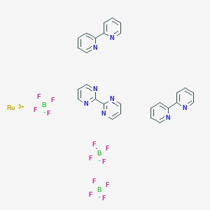 2-pyridin-2-ylpyridine;2-pyrimidin-2-ylpyrimidine;ruthenium(3+);tritetrafluoroborate