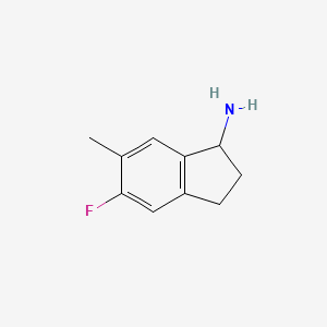 5-fluoro-6-methyl-2,3-dihydro-1H-inden-1-amine