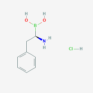 molecular formula C8H13BClNO2 B15508122 [(1R)-1-Amino-2-phenylethyl]boronic acid hydrochloride 