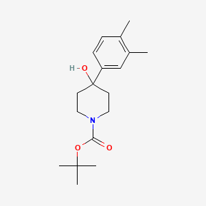 molecular formula C18H27NO3 B15508131 1-Boc-4-(3,4-dimethylphenyl)-4-hydroxypiperidine CAS No. 870452-16-7