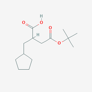 2-(Cyclopentylmethyl)-4-[(2-methylpropan-2-yl)oxy]-4-oxobutanoic acid