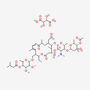 molecular formula C57H93NO25 B15508209 Acetylisovaleryltylosin (tartrate) 