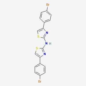 4-(4-bromophenyl)-N-[4-(4-bromophenyl)-1,3-thiazol-2-yl]-1,3-thiazol-2-amine