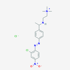 2-[1-[4-[(2-Chloro-4-nitrophenyl)diazenyl]phenyl]ethylamino]ethyl-trimethylazanium;chloride