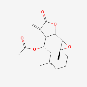 [(4R)-4,8-dimethyl-12-methylidene-13-oxo-3,14-dioxatricyclo[9.3.0.02,4]tetradec-7-en-10-yl] acetate