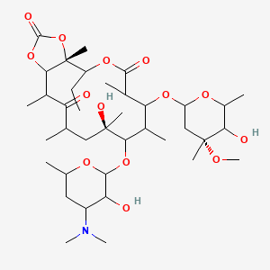 (1R,9R)-8-[4-(dimethylamino)-3-hydroxy-6-methyloxan-2-yl]oxy-2-ethyl-9-hydroxy-6-[(4R)-5-hydroxy-4-methoxy-4,6-dimethyloxan-2-yl]oxy-1,5,7,9,11,13-hexamethyl-3,15,17-trioxabicyclo[12.3.0]heptadecane-4,12,16-trione