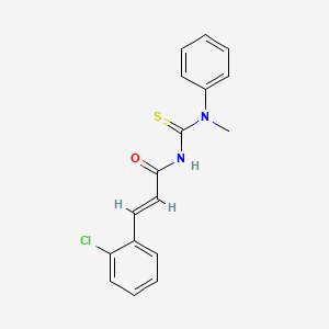 (2E)-3-(2-chlorophenyl)-N-[methyl(phenyl)carbamothioyl]prop-2-enamide