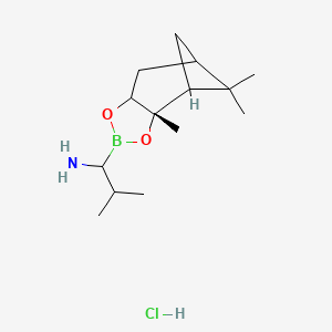 2-methyl-1-[(2S)-2,9,9-trimethyl-3,5-dioxa-4-boratricyclo[6.1.1.02,6]decan-4-yl]propan-1-amine;hydrochloride