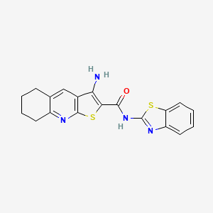 3-amino-N-(1,3-benzothiazol-2-yl)-5,6,7,8-tetrahydrothieno[2,3-b]quinoline-2-carboxamide