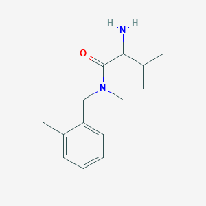 2-amino-N,3-dimethyl-N-[(2-methylphenyl)methyl]butanamide