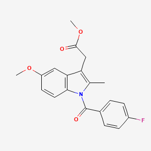 1H-Indole-3-acetic acid, 1-(4-fluorobenzoyl)-5-methoxy-2-methyl-, methyl ester