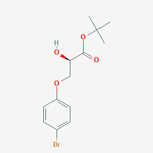 molecular formula C13H17BrO4 B15508498 tert-Butyl (R)-3-(4-bromophenoxy)-2-hydroxypropanoate 